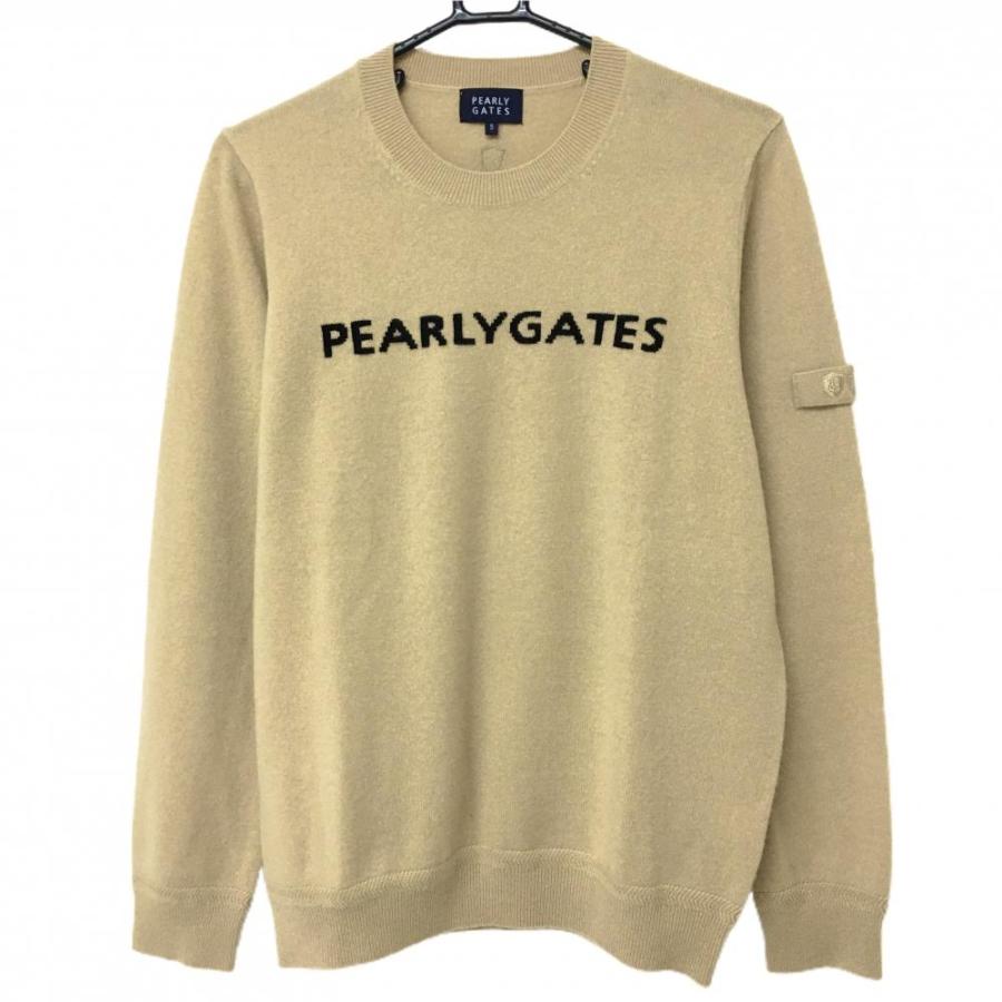 超美品】パーリーゲイツ セーター ライトブラウン カシミヤ100