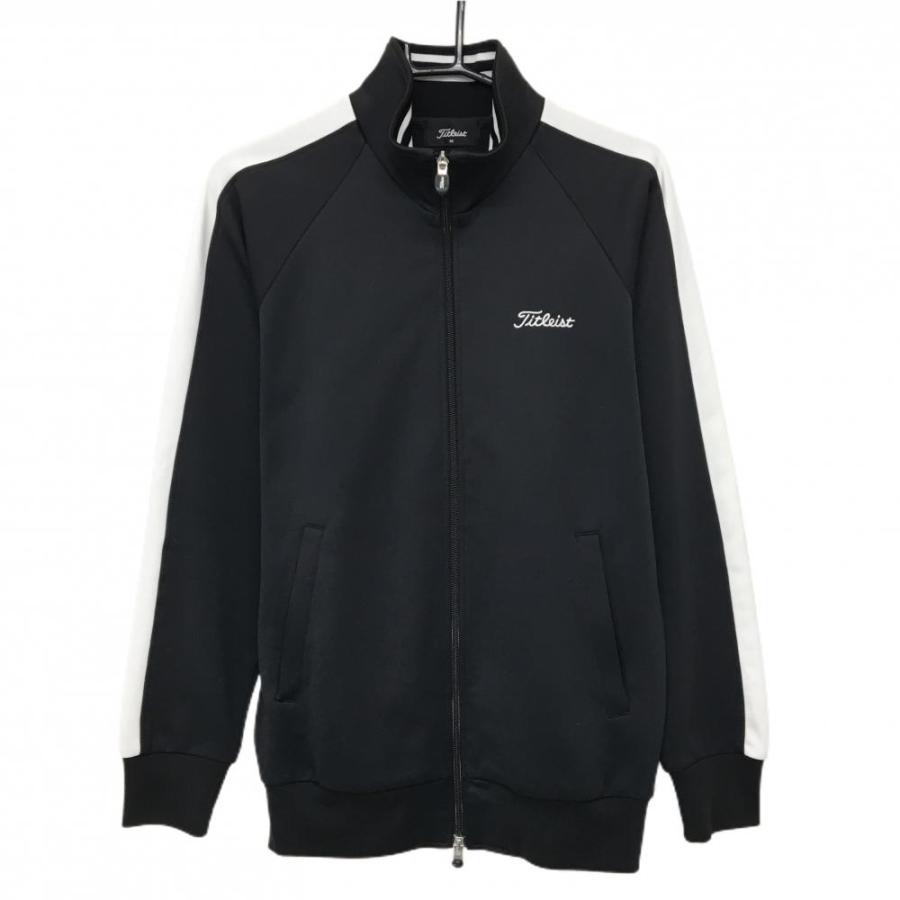 Titleist（タイトリスト） ジャケットブルゾン 黒×白 肩・袖ライン