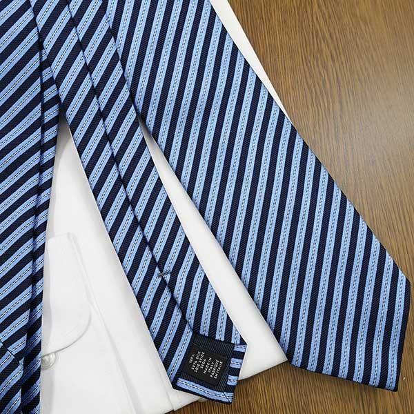 ZEGNA（ゼニア） エルメネジルド ネクタイ ネイビー/ライトブルー