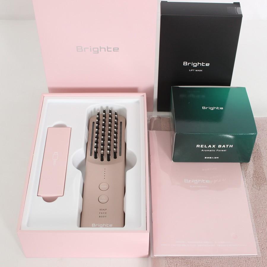 ボーナスストア+5％【新品】Brighte ELEKI BRUSH+ BRT-FSB180 ピンク