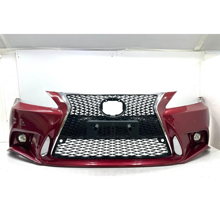 レクサス IS GSE20 前期 中期 後期 社外 フロントバンパー 赤メタ