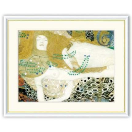 絵画 アート額絵 グスタフ・クリムト 水蛇I 52×42cm : REROOM - 通販