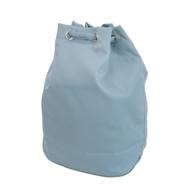 PRADA（プラダ） 巾着バッグ ポーチ 小物入れ ナイロン ブルー