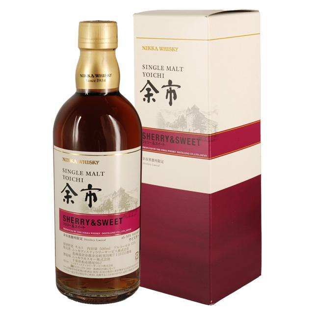 箱入 ニッカ シングルモルト 余市 シェリー＆スイート 55度 500ml