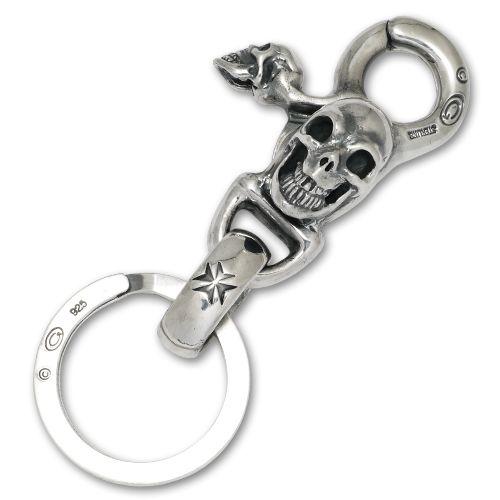 Gaboratory（ガボラトリー） キーチェーン スカル オン クリップ w