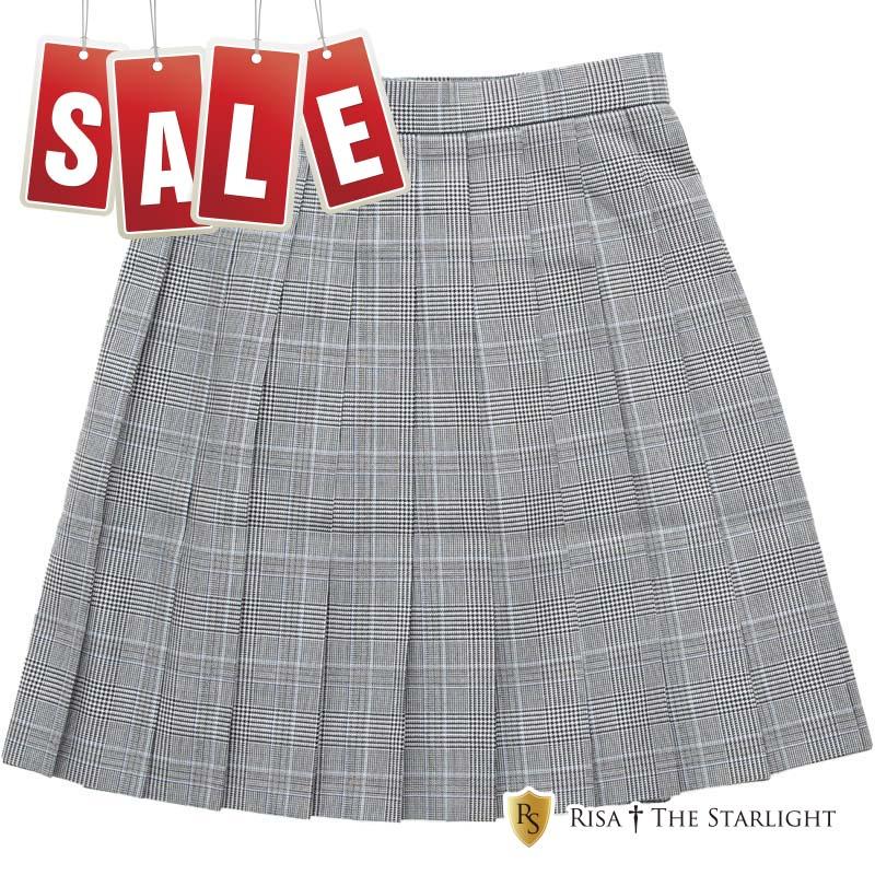 在庫限り】【アウトレット】SKR62 【夏用】グレンチェックスカートW63