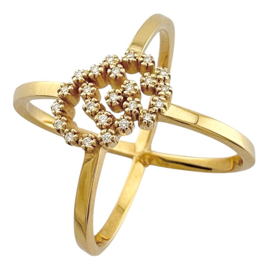 GUCCI（グッチ） GGランニング リング 指輪 8号 18金 K18イエロー