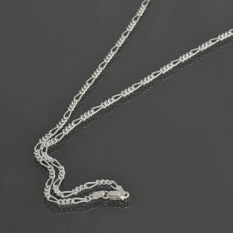 ネックレス チェーン シルバー925 フィガロチェーン 幅3.5mm 長さ40cm