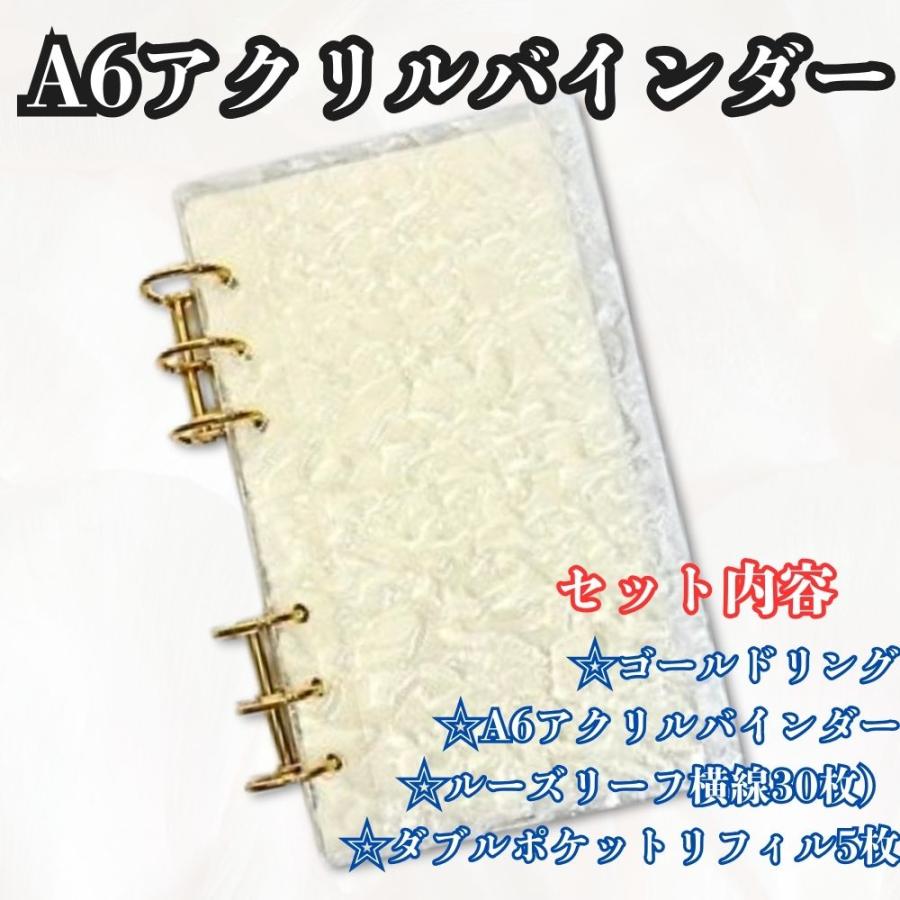 アクリルバインダー A6 フルセット 推し活 家計管理 韓国 家計簿