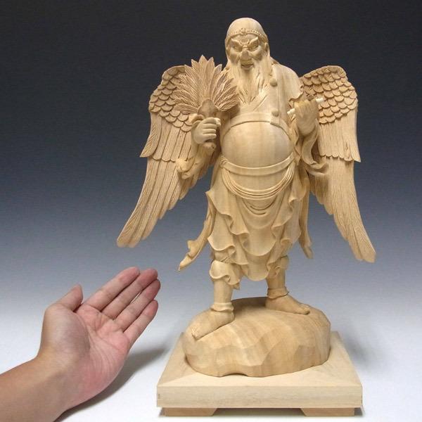 大天狗 立像 高さ35cm 楠製 木彫り 仏像 : 仏像と縁起物の専門店 龍祥