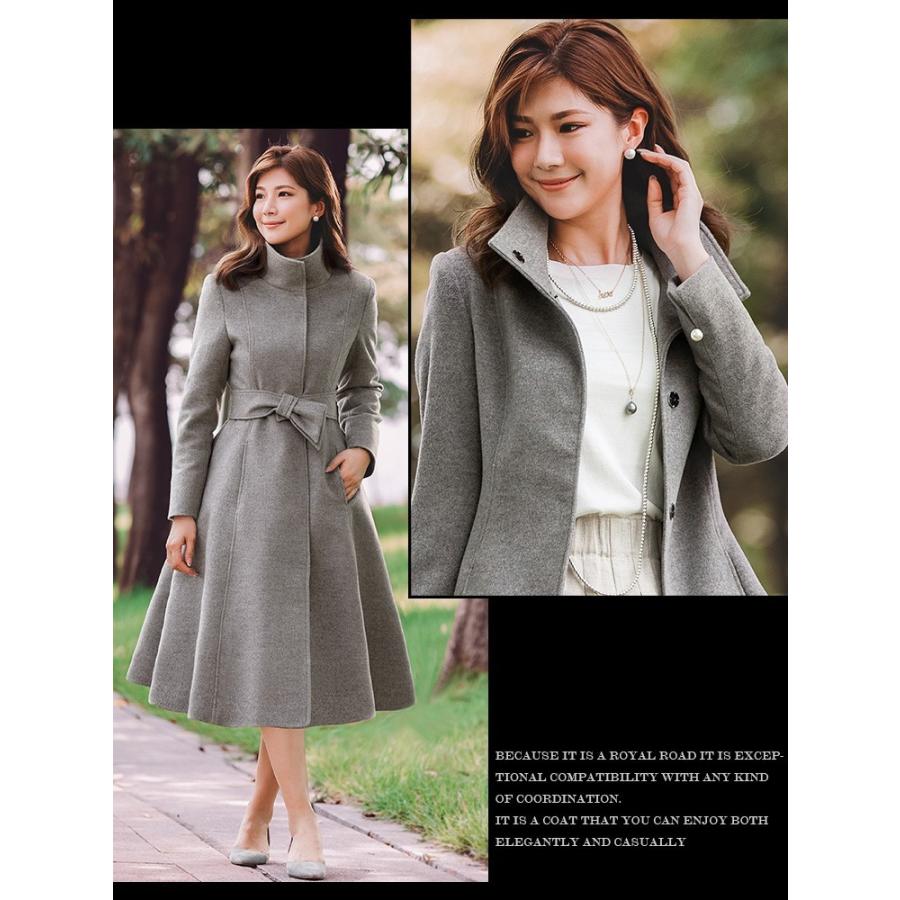 コート レディース アウター ウール ウールコート エレガント フレア