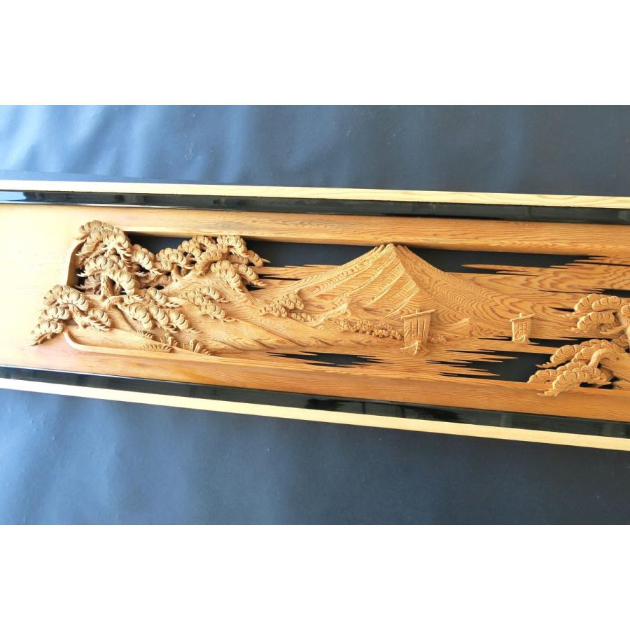 欄間 建具 欄間彫刻 【1点もの商品】【新品】 高級手彫り欄間2間1組