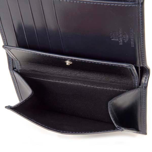 Whitehouse Cox（ホワイトハウスコックス） 三つ折り財布 ネイビー