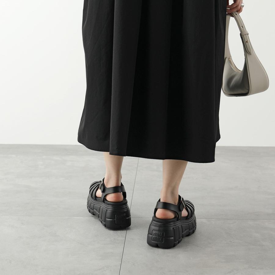 miu miu（ミュウミュウ） プラットフォームサンダル 5X709D 3LKK