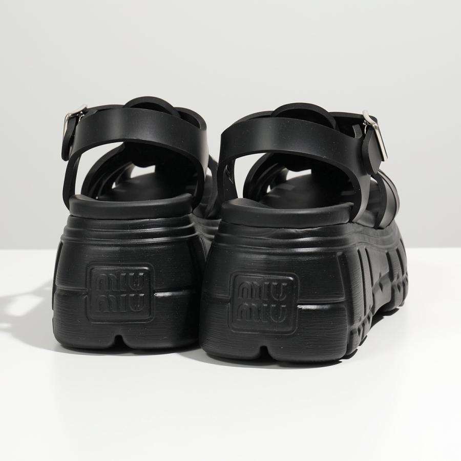 miu miu（ミュウミュウ） プラットフォームサンダル 5X709D 3LKK