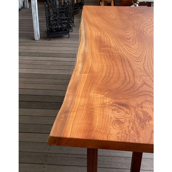 けやき 欅 ケヤキ 一枚板 ダイニングテーブル 座卓 兼用足付き 天然木