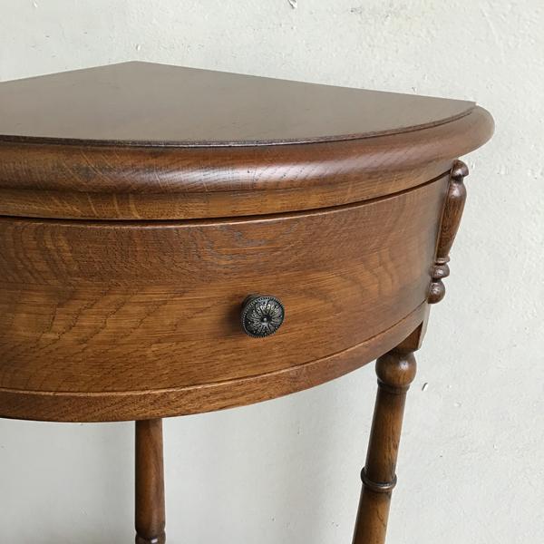 コーナーテーブル 三角 ソファ サイドテーブル おしゃれ アンティーク