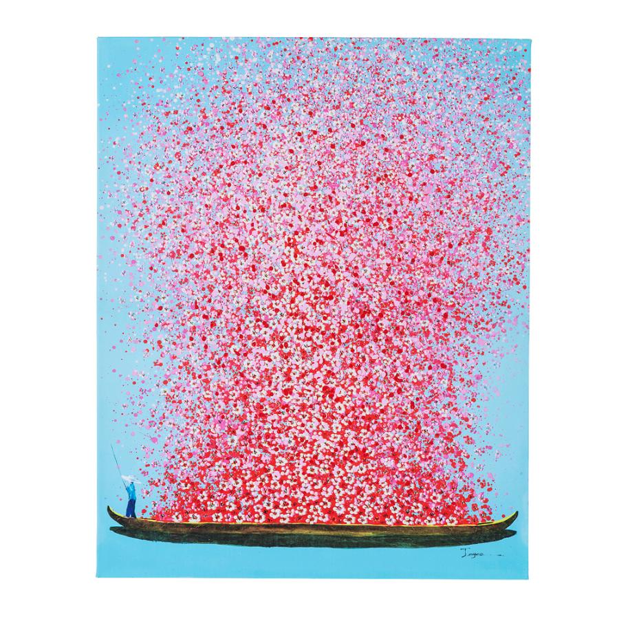 アートパネルフラワーボート タッチドピクチャー おしゃれ 壁掛け 絵