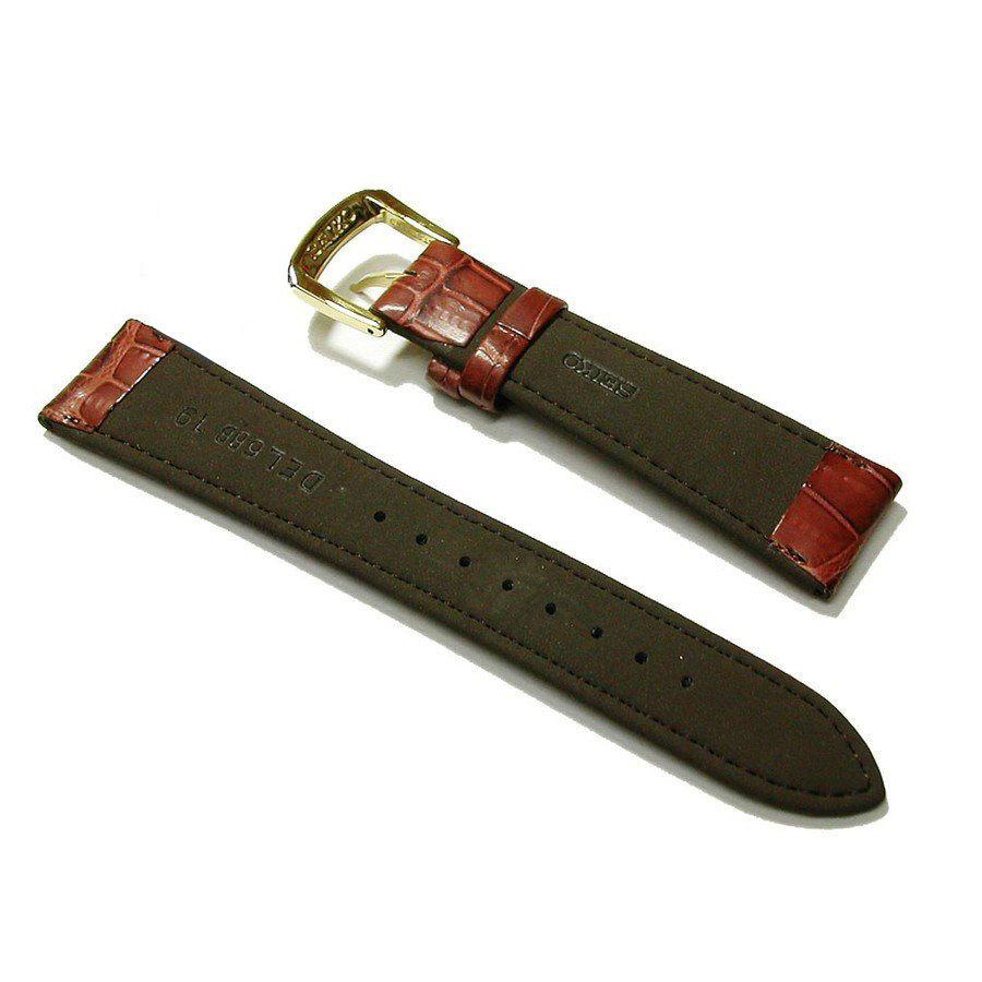 SEIKO（セイコー） 腕時計 時計 ベルト 19mm SEIKO DEL6 クロコダイル