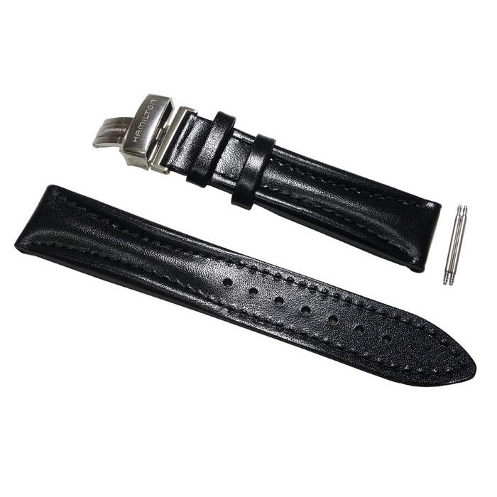 HAMILTON（ハミルトン） 純正品 20mm カーフベルト 黒 ロイド H631913
