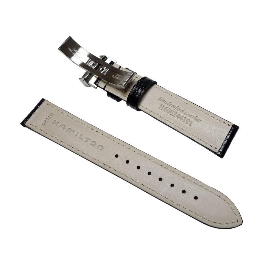 HAMILTON（ハミルトン） 17mm 純正品 H24411732 カーフ リザード型押し