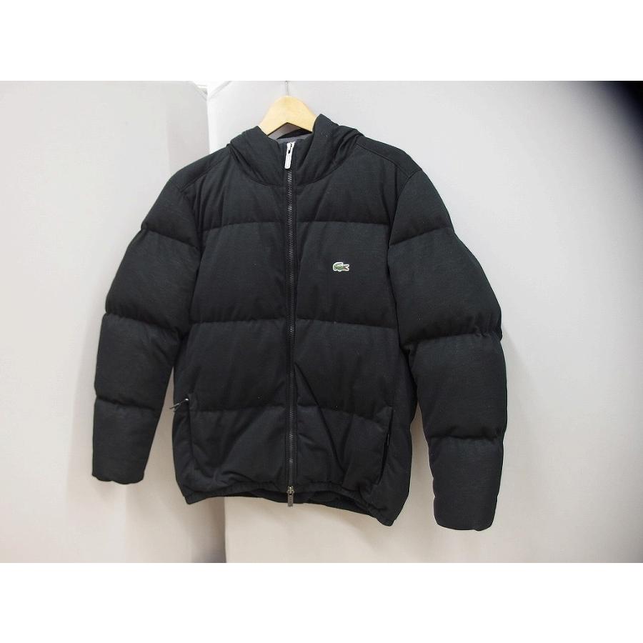 ラコステ LACOSTE ピケダウンジャケット ブラック BH102LJ