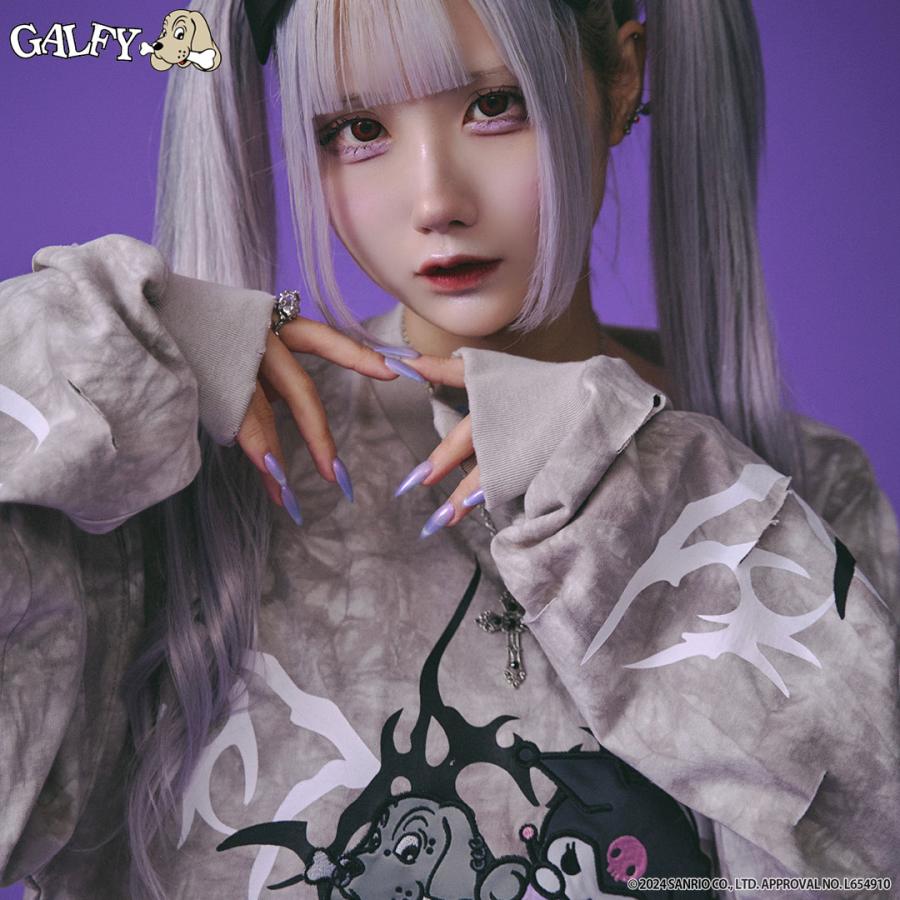 GALFY（ガルフィー） クロミ × コラボ イルガルフィームラ染めロンTee