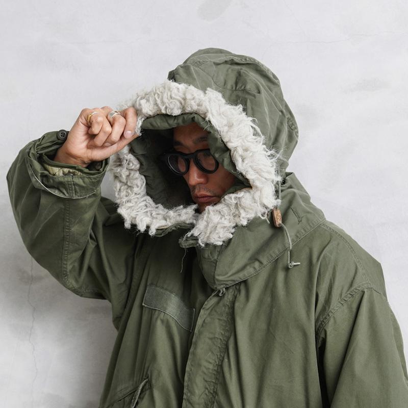 MILITARY（ミリタリー） 実物 USED 米軍 M-65用フード アクリルファー