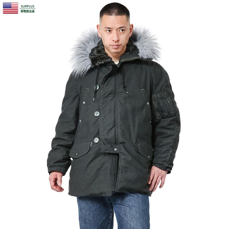 MILITARY（ミリタリー） 実物 新品 米軍 N-3Bフライトジャケット BLACK