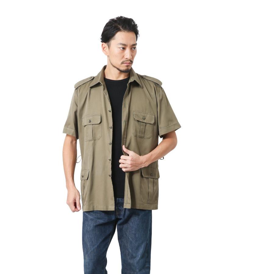 MILITARY（ミリタリー） 実物 USED イタリア軍 サファリシャツ カーキ