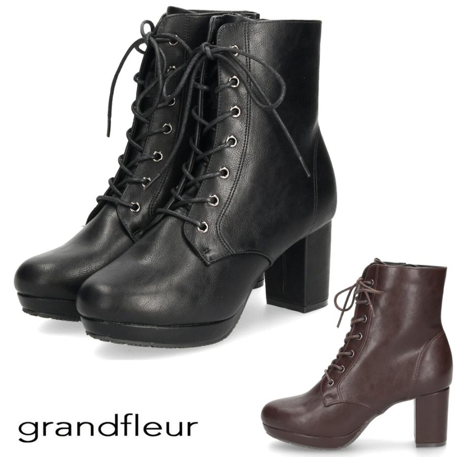 grandfleur（グランドフルール） ショートブーツ レディース レース