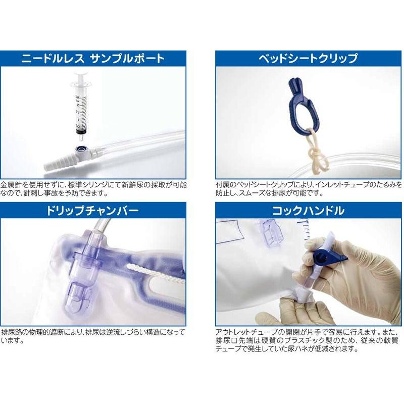 クリエートメディック □仙台在庫品□クリニー採尿バッグ(閉鎖式導尿