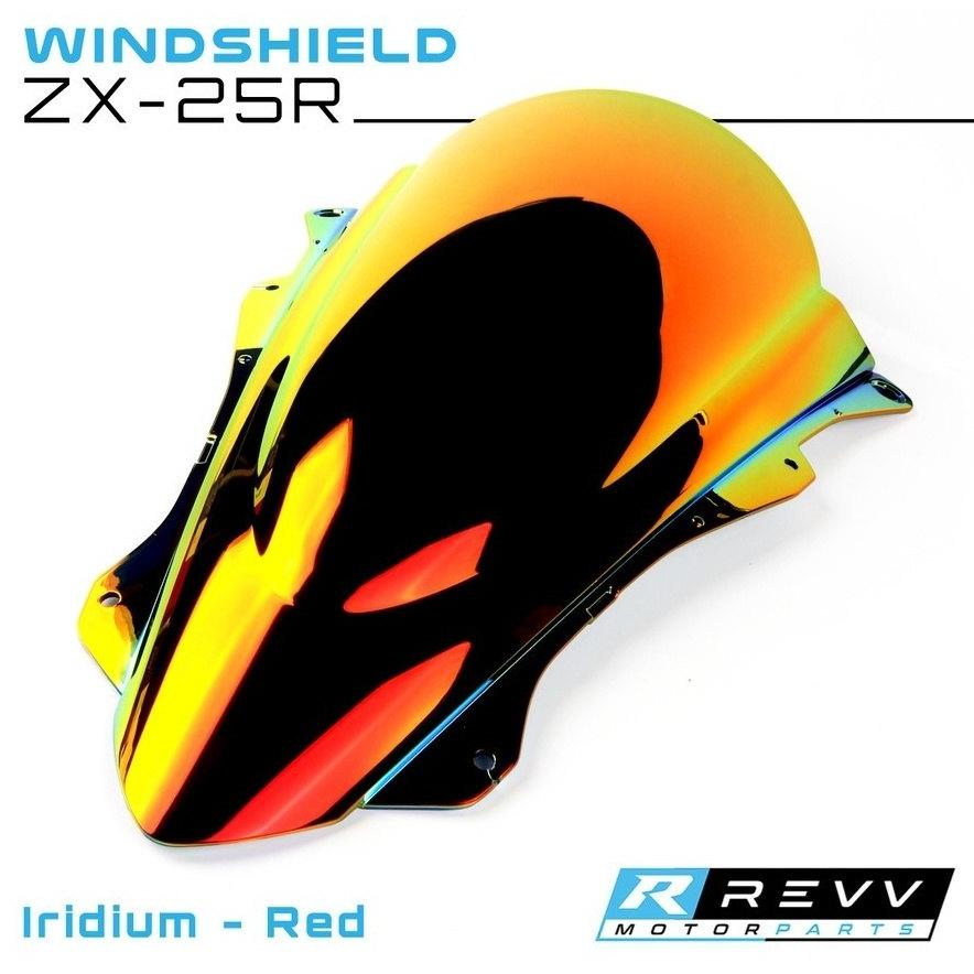 レブ Revv Iridium Windshield Color：Red ZX-25R ZX-4R ZX-4RR