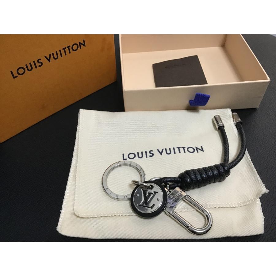 ルイ・ヴィトン ダミエ・グラフィット キーホルダー・レザーロープ