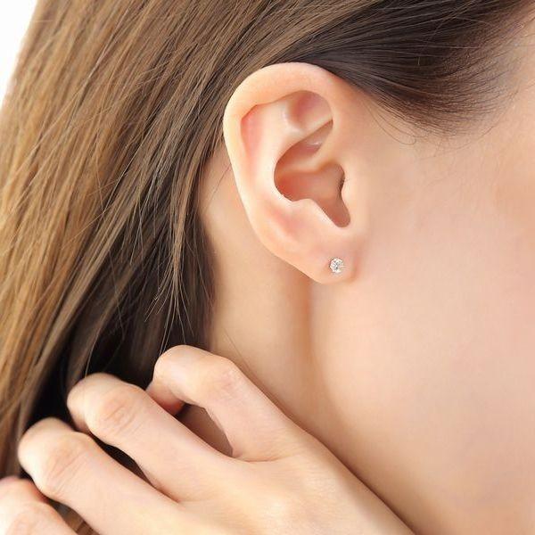 DAIYA（ダイヤ） ダイヤモンド ピアス 片耳 一粒 プラチナ レディース