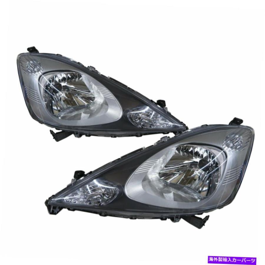 USヘッドライト フィット/ジャズGEシリーズMK2 08-11 5DヘッドライトW