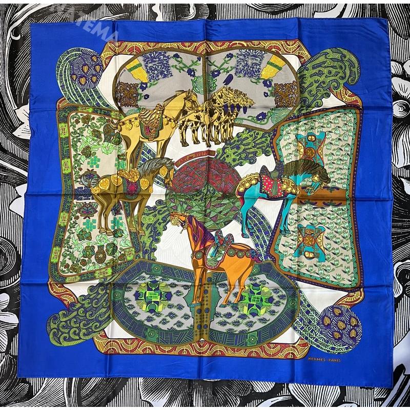 HERMES（エルメス） スカーフ 90 カレ ART des STEPPES ステップ 美術