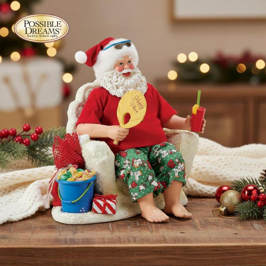 Happy Place 22.9cm | サンタ サンタクロース 人形 置物 フィギュア