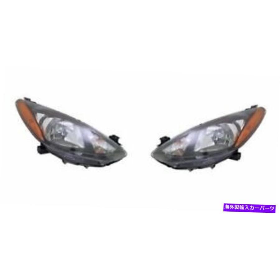 USヘッドライト 2011-2014 Mazda 2の左右の横置きヘッドライトペア