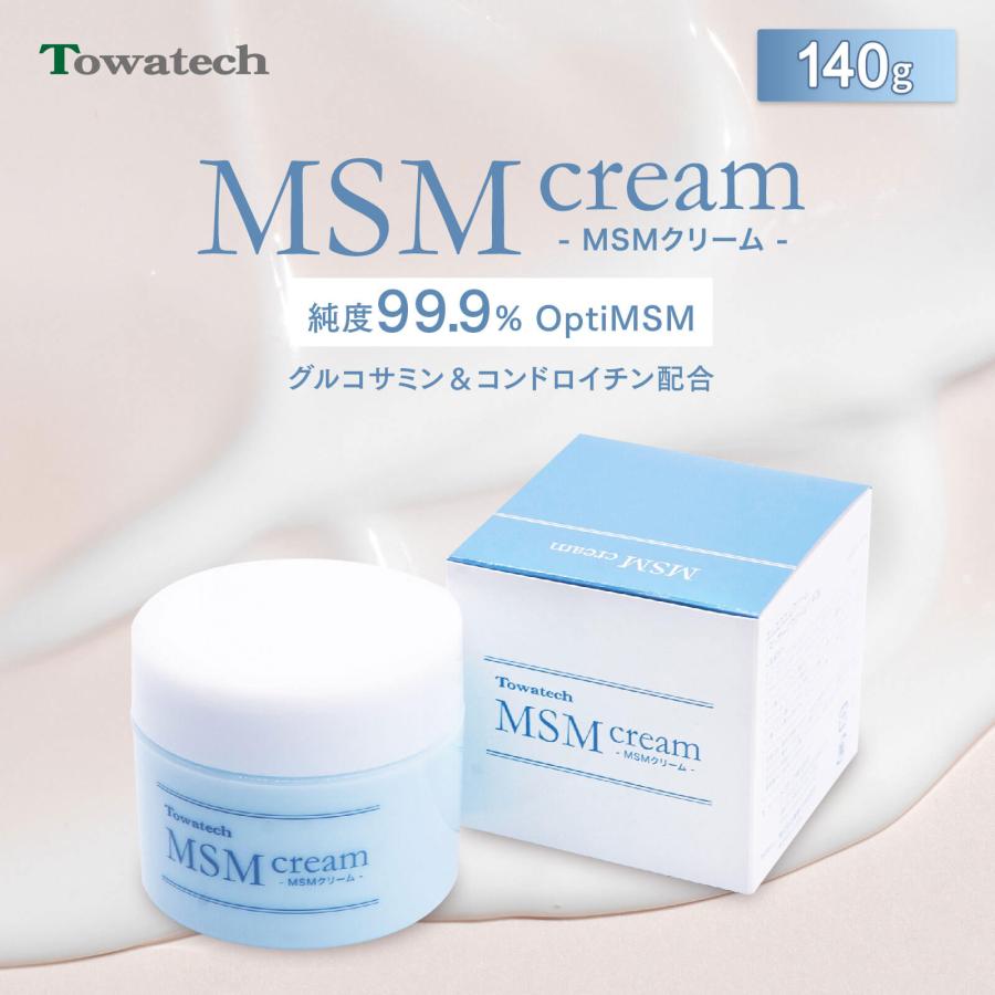 トワテック MSMクリーム マッサージクリーム 140g 日本製 OptiMSM