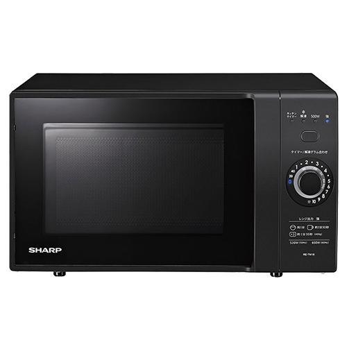 SHARP（シャープ） RE-TM18-B ブラック 単機能レンジ 18L : 特価COM