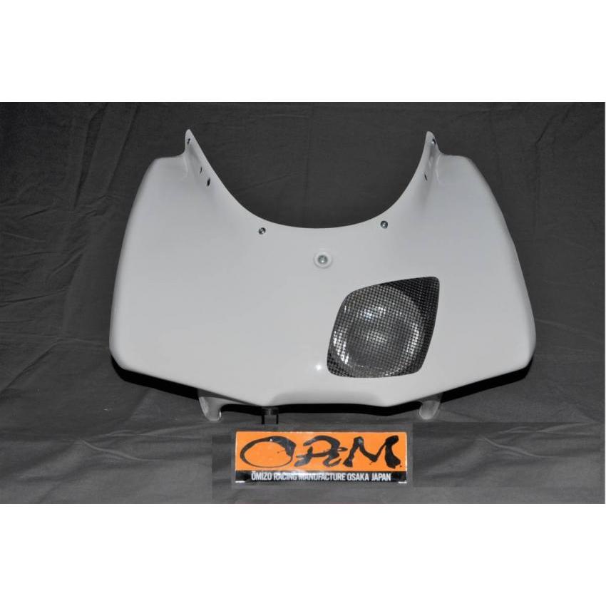 ORM製 ヤマハ TZR50R 片目耐久 アッパーカウル FRP ライト付 カウル 白