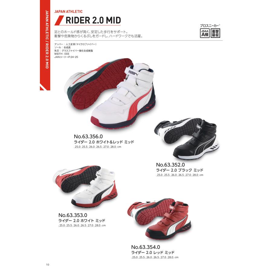 PUMA（プーマ） PUMA SAFETY 安全靴 ライダー2.0 ミッド (RIDER 2.0