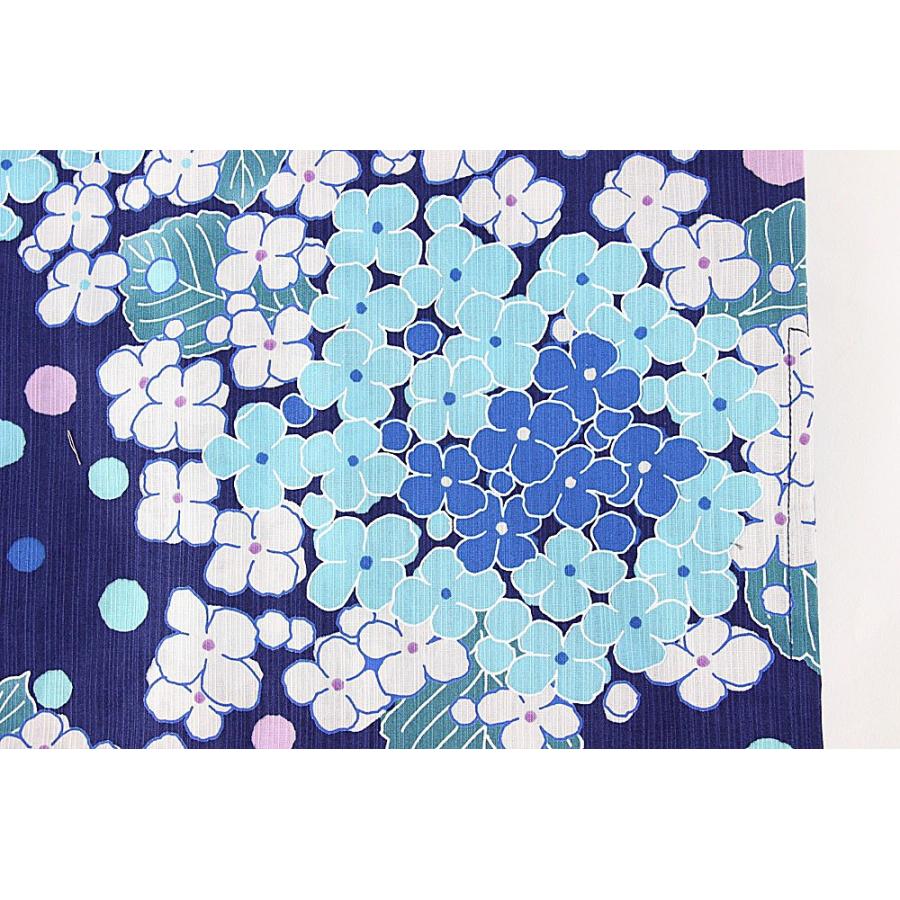 女物 有村架純ブランド浴衣青（あじさい） ファッション ゆかた 紫陽花
