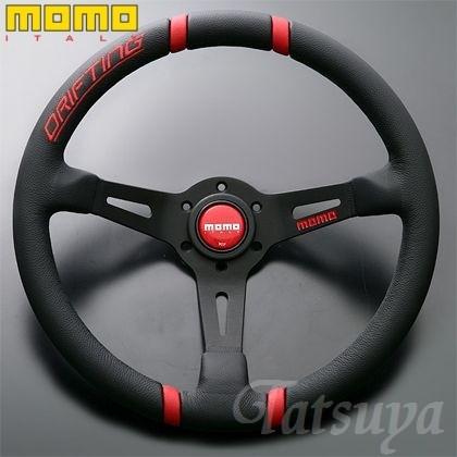 正規品 MOMO ステアリング ドリフティング 35パイ レッド : TATSUYA