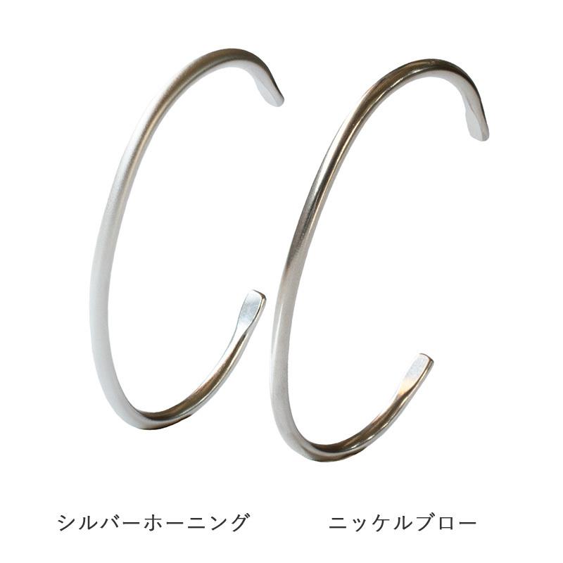 バングル2本セット ブレスレット メンズ シルバー レディース