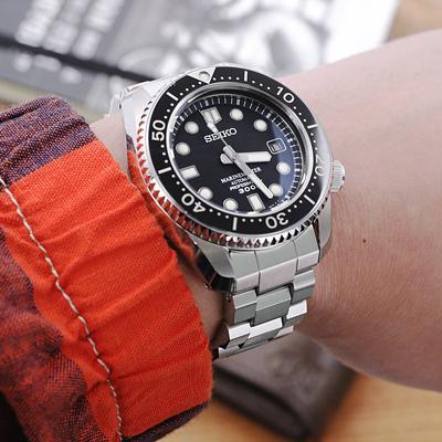 20mm メタル時計バンド ステンレス ヘクサッド オイスター