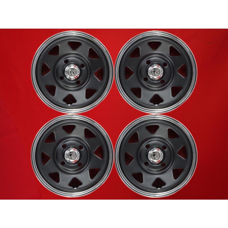 未使用品 4本SET】軽自動車用 ☆TT Aスチール (ライン無) 12inch 4J +