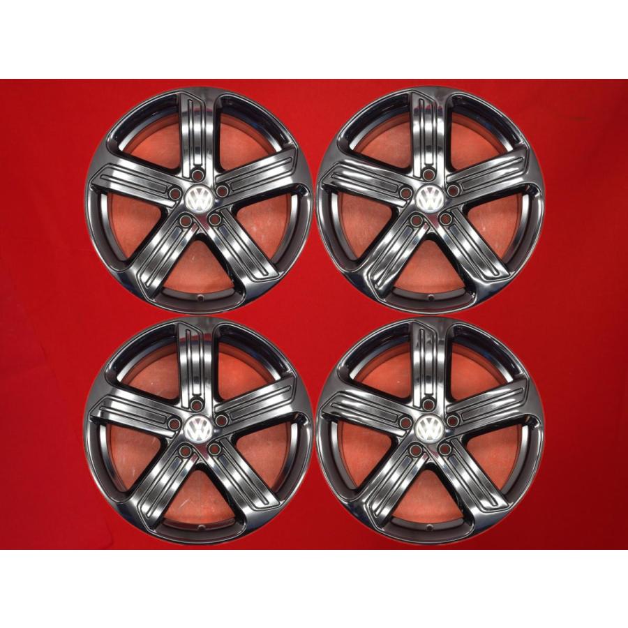 VOLKSWAGEN ゴルフ VII R 純正 ホイール 4本 7.5J-18 PCD112 5穴 +49