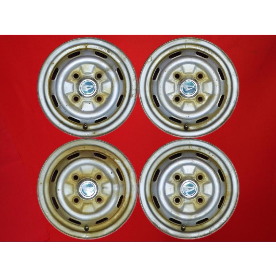 激安 4本セット】ダイハツ シャレード 純正 スチール 鉄ホイール 鉄